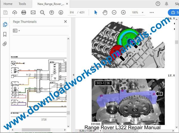 Range Rover L322 Workshop Manual